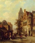 unknow artist European city landscape, street landsacpe, construction, frontstore, building and architecture. 284 oil painting picture wholesale